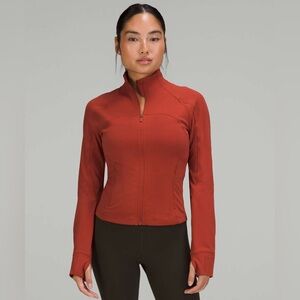🌶️RARE Lululemon🌶️Sz 6 Define Cropped Jacket Nulu Cayenne Ribbed Workout Zip Up